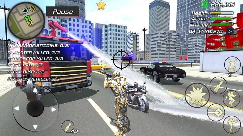 Super Crime Iron Hero Robot apk free