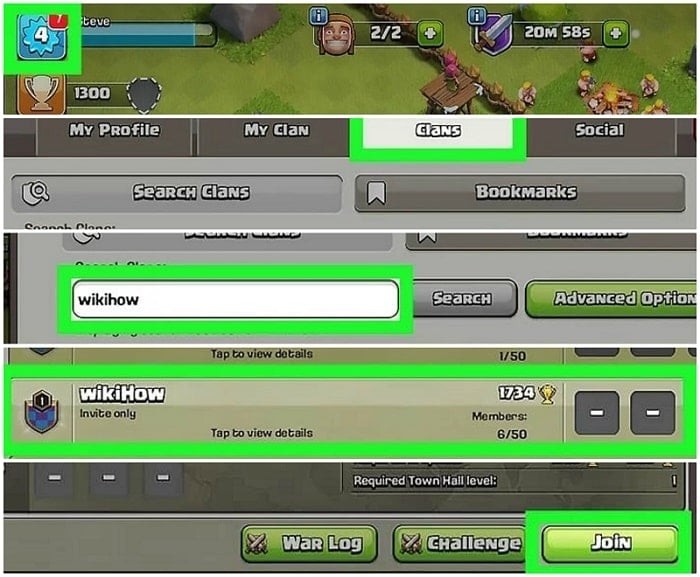 how to join a clan