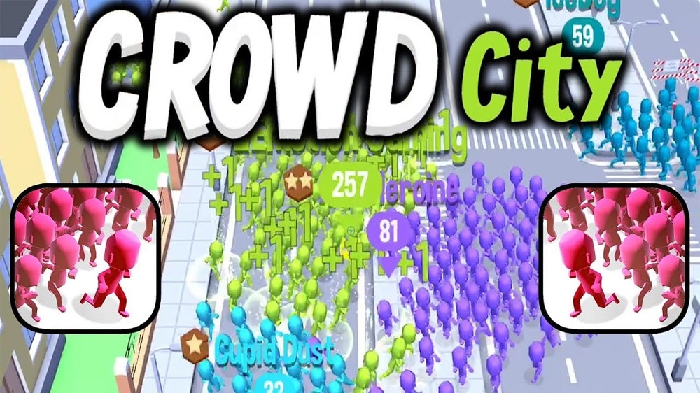 Tải game hack Crowd City MOD APK (Mở khóa Skins/Vô hạn thời gian) 2.9.10
