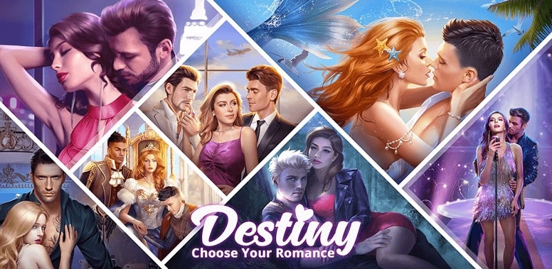 Tải game hack Destiny: Choose Your Romance MOD APK (Miễn phí Premium Choices, trang phục, keys) 2.4.3