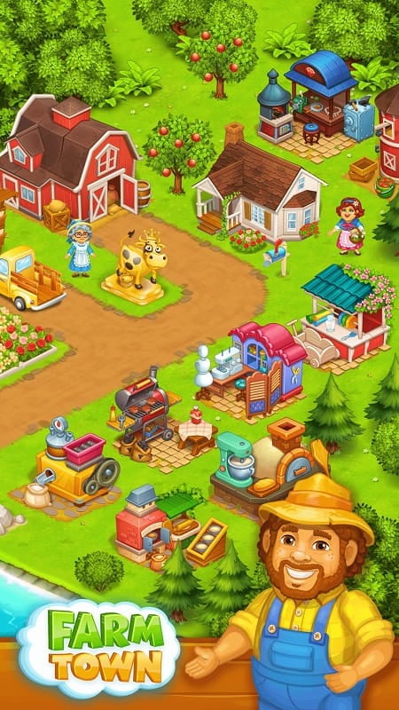 Farm Town mod download