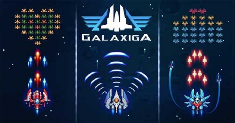 Tải game hack Galaxiga MOD APK (Menu, Bất tử/Sát thương) 24.43