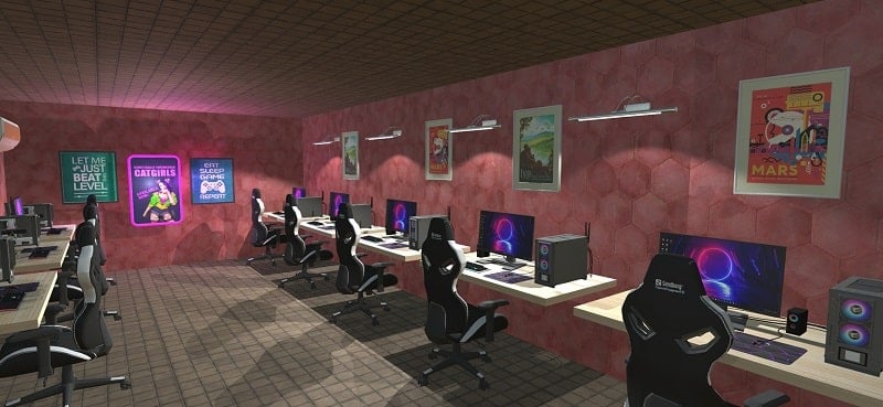 Gamer Cafe Job Simulator mod apk