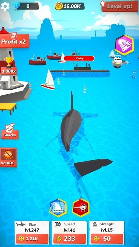 Idle Shark World android