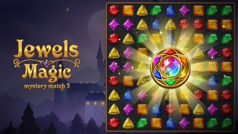 Tải game hack Jewels Magic: Mystery Match3 MOD APK (Auto qua Stage) 23.1123.00