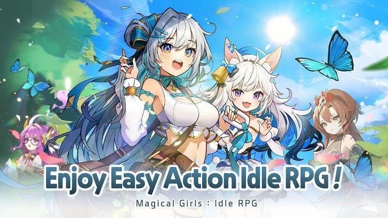 Tải game hack Magical Girls Idle MOD APK (Menu/Vô hiệu địch/Không hồi chiêu) 1.4.2
