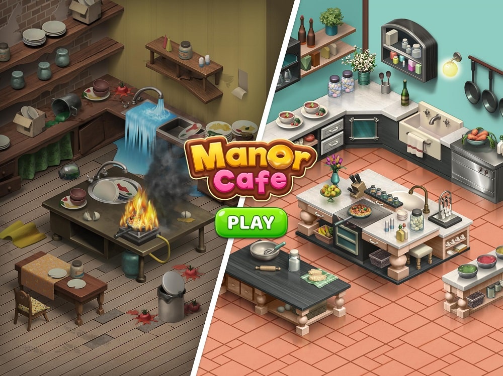 Tải game hack Manor Cafe MOD APK (Vô hạn tiền, ngôi sao) 1.174.32
