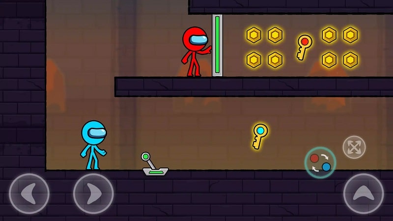 Red and Blue Stickman 2 android1
