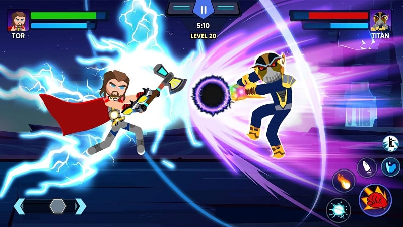 Super Stickman Fighting Battle mod apk 