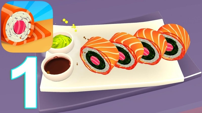 Tải game hack Sushi Roll 3D MOD APK (Vô hạn tiền) 1.8.17
