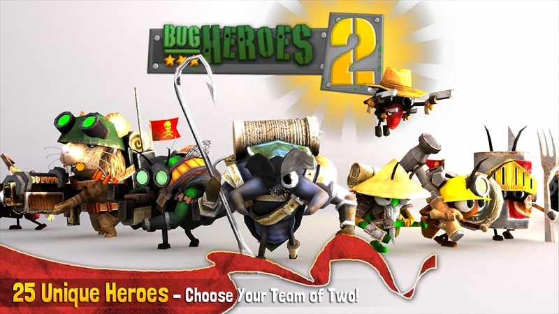 Tải game hack Bug Heroes 2: Premium MOD APK (Mua sắm miễn phí) 1.01.08