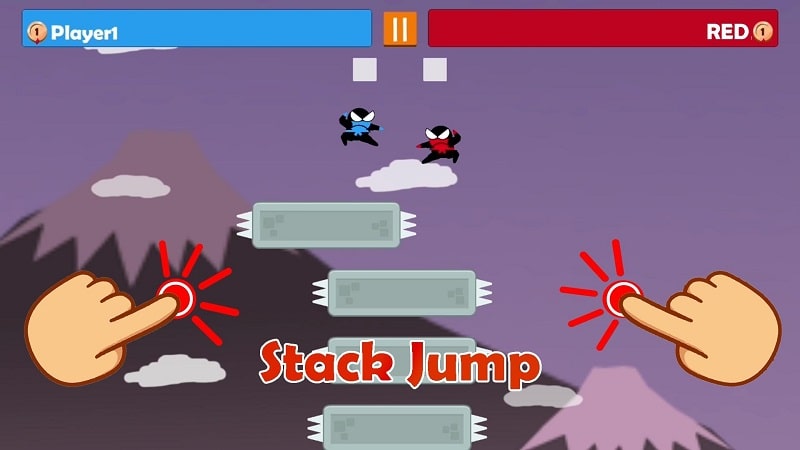 Jumping Ninja 2 Player Games mod apk