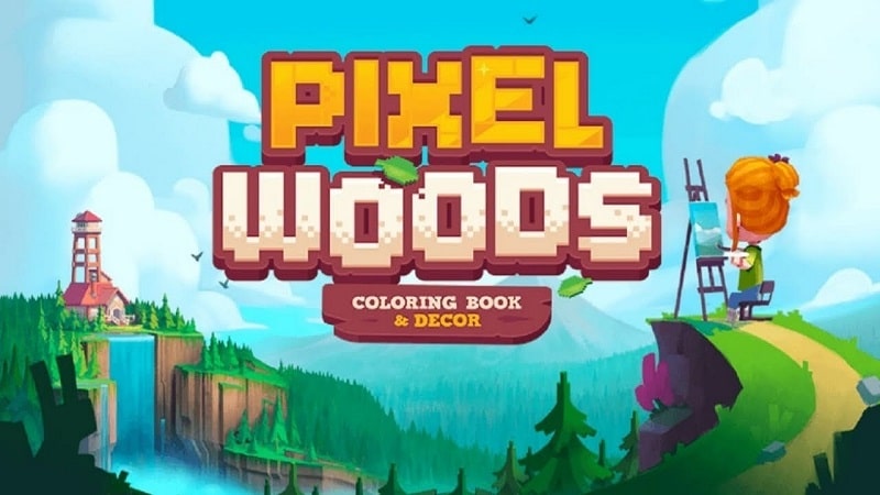 Tải game hack Pixelwoods: Coloring and Decor MOD APK (Hình ảnh, Trang phục miễn phí) 1.43