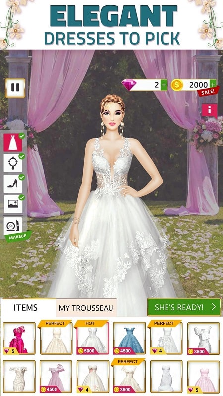 Super Wedding Dress Up Stylist mod free