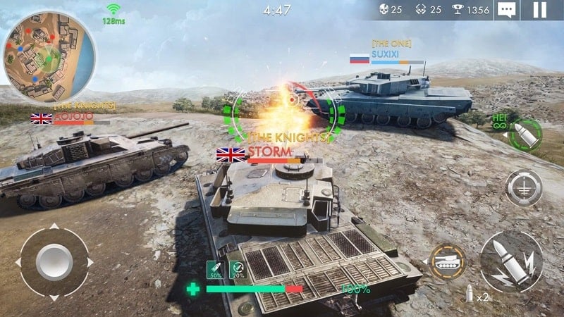 Tank Warfare PvP Blitz Game mod free