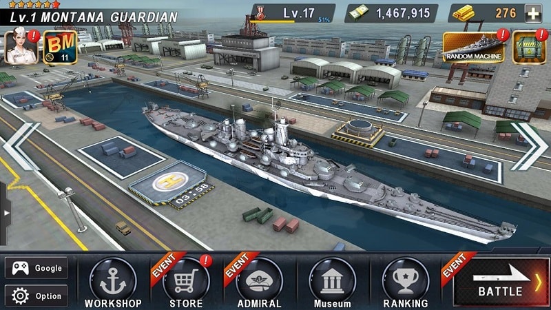 Warship Battle mod download